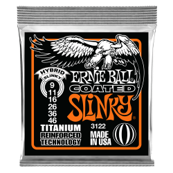 Ernie Ball 3122 Coated Titanium RPS Hybrid Slinky 9-46 Elektrisk Guitar Strenges�t