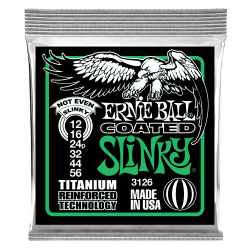 Ernie Ball 3126 Coated Titanium RPS Not Even Slinky 12-56 Elektrisk Guitar Strenges�t