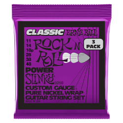 Ernie Ball 3250 Classic Power Slinky Pure Nickel 11-48 Elektrisk Guitar Strenges�t (3-s�t)