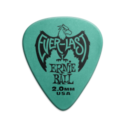 Ernie Ball EB-9196 Everlast Pick 2.0 mm Teal (12 stk)  