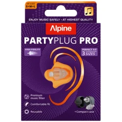 Alpine Partyplug Pro 2025 Edition repropper 21dB Dmpning inkl. opbevaringsetui (6stk; 2xS,2xM,2xL)