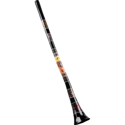 Meinl Percussion PROFDDG1-BK Pro Glasfiber Didgeridoo (145 Cm, Sort, D Stemt) 