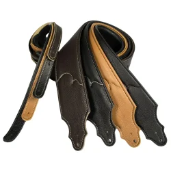 Franklin Strap 10C-CA-N Padded Glove Leather 3� Polstret Handske L�der m/naturlig syning Guitarrem