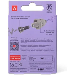 Alpine Partyplug 2025 Edition repropper 19dB Dmpning inkl. opbevaringsetui (6 stk; 2xS,2xM,2xL)