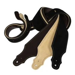 Franklin Strap 3A-BK-S Purist Suede Series 2" Ruskind m/buk-bagside Guitarrem/Skulderrem