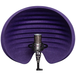 Aston Microphones HALO Reflektionsfilter &amp; Brbar Vokalkabine (lilla)