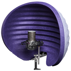 Aston Microphones HALO Reflektionsfilter &amp; Brbar Vokalkabine (lilla)