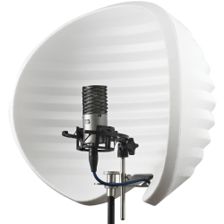 Aston Microphones HALO GHOST Reflektionsfilter &amp; Brbar Vokalkabine (hvid)
