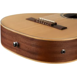 Ortega RCE125-3/4 Family 3/4 St�rrelse Slim Neck Thinline Klassisk Guitar m/mikrofon inkl. taske 