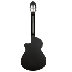 Ortega RCE125SBK-3/4 Family 3/4 St�rrelse Slim Neck Thinline Klassisk Guitar m/mikrofon inkl. taske