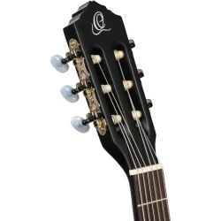 Ortega RCE125SBK-3/4 Family 3/4 St�rrelse Slim Neck Thinline Klassisk Guitar m/mikrofon inkl. taske
