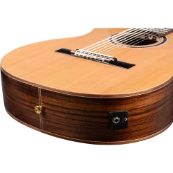 Ortega RCE159RW-8 Performer Series 8-strenget Cutaway Klassisk Guitar m/mikrofon inkl. taske 