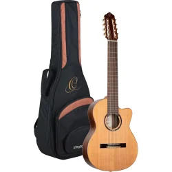 Ortega RCE159RW-8 Performer Series 8-strenget Cutaway Klassisk Guitar m/mikrofon inkl. taske 