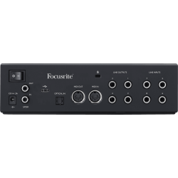 Focusrite CLARETT-4PRE+ USB-C Audio Interface m/analog air-circuit (18 in / 8 out)