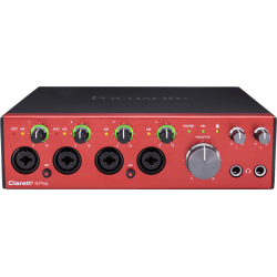 Focusrite CLARETT-4PRE+ USB-C Audio Interface m/analog air-circuit (18 in / 8 out)