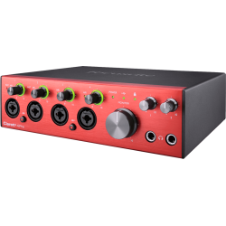 Focusrite CLARETT-4PRE+ USB-C Audio Interface m/analog air-circuit (18 in / 8 out)