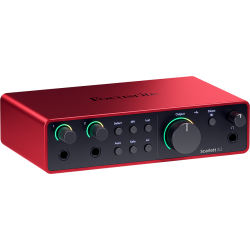 Focusrite SCARLETT4-2I2 Scarlett 2i2 4th Gen Audio Interface (2-in, 2-out) 