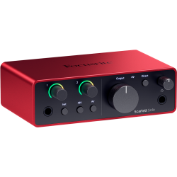 Focusrite SCARLETT4-SOLO Scarlett Solo 4th Gen Audio Interface (2-in, 2-out) 