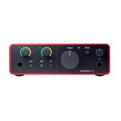 Focusrite SCARLETT4-SOLO Scarlett Solo 4th Gen Audio Interface (2-in, 2-out) 