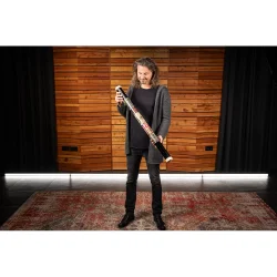 Meinl Percussion RS1BK-L Stor St�rrelse 100cm Bambus Tr� Rainstick (Sort)