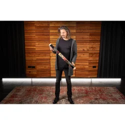 Meinl Percussion RS1BK-M/L Mellem Stor St�rrelse 80cm Bambus Tr� Rainstick (Sort)  