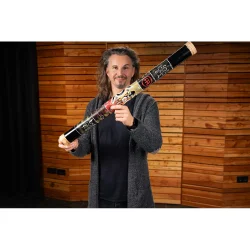 Meinl Percussion RS1BK-M/L Mellem Stor St�rrelse 80cm Bambus Tr� Rainstick (Sort)  