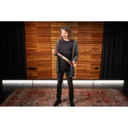 Meinl Percussion RS1R-M Mellem St�rrelse 60cm Bambus Tr� Rainstick (R�d)  