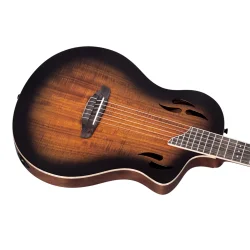 Ortega RTPDLX-ACA TourPlayer Series Slim Neck Thin body Klassisk Guitar m/mikrofon inkl. taske