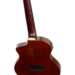 Ortega RTPDLX-ACA TourPlayer Series Slim Neck Thin body Klassisk Guitar m/mikrofon inkl. taske