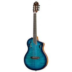 Ortega RTPDLX-FMA TourPlayer Series Slim Neck Thin body Klassisk Guitar m/mikrofon inkl. taske  