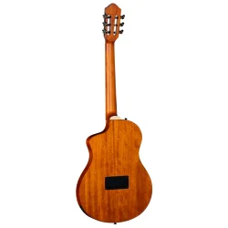 Ortega RTPDLX-FMA TourPlayer Series Slim Neck Thin body Klassisk Guitar m/mikrofon inkl. taske  