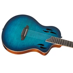 Ortega RTPDLX-FMA TourPlayer Series Slim Neck Thin body Klassisk Guitar m/mikrofon inkl. taske  