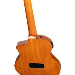 Ortega RTPDLX-FMA TourPlayer Series Slim Neck Thin body Klassisk Guitar m/mikrofon inkl. taske  