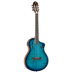 Ortega RTPDLX-FMA TourPlayer Series Slim Neck Thin body Klassisk Guitar m/mikrofon inkl. taske  