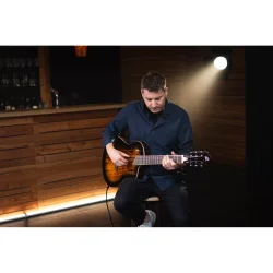 Ortega RTPDLX-ACA TourPlayer Series Slim Neck Thin body Klassisk Guitar m/mikrofon inkl. taske