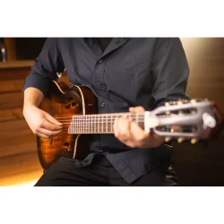 Ortega RTPDLX-ACA TourPlayer Series Slim Neck Thin body Klassisk Guitar m/mikrofon inkl. taske