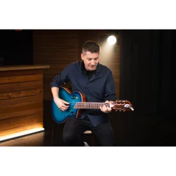 Ortega RTPDLX-FMA TourPlayer Series Slim Neck Thin body Klassisk Guitar m/mikrofon inkl. taske  