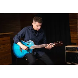 Ortega RTPDLX-FMA TourPlayer Series Slim Neck Thin body Klassisk Guitar m/mikrofon inkl. taske  