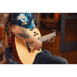 Ortega RTPSTD-NAT TourPlayer Series Slim Neck Thin body Klassisk Guitar m/mikrofon inkl. taske