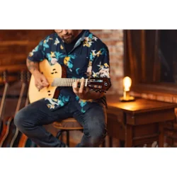 Ortega RTPSTD-NAT TourPlayer Series Slim Neck Thin body Klassisk Guitar m/mikrofon inkl. taske