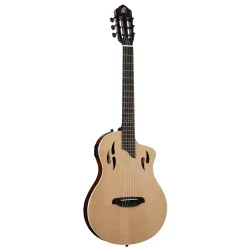 Ortega RTPSTD-NAT TourPlayer Series Slim Neck Thin body Klassisk Guitar m/mikrofon inkl. taske