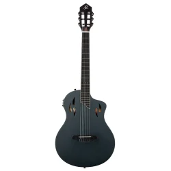 Ortega RTPSTD-SBK TourPlayer Series Slim Neck Thin body Klassisk Guitar m/mikrofon inkl. taske