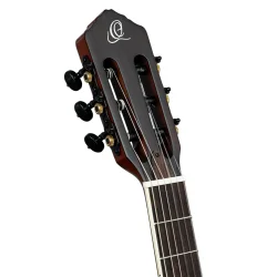 Ortega RTPSTD-SBK TourPlayer Series Slim Neck Thin body Klassisk Guitar m/mikrofon inkl. taske