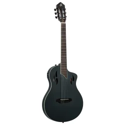 Ortega RTPSTD-SBK TourPlayer Series Slim Neck Thin body Klassisk Guitar m/mikrofon inkl. taske