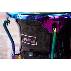 Meinl Percussion S400PBK Spectrum Series 7" &amp; 8 1/2" Bongo Trommer (Phantom Black)