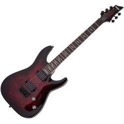 Schecter 2450 Omen Elite-6 BCHB Elektrisk Guitar (black cherry burst)