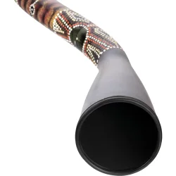 Meinl Percussion SDDG2-BK Syntetisk S-formet Didgeridoo (130 Cm, Sort, C# Stemt) 