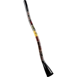 Meinl Percussion SDDG2-BK Syntetisk S-formet Didgeridoo (130 Cm, Sort, C# Stemt) 