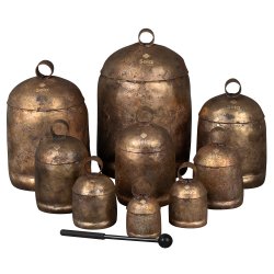 Sela Percussion SEHB7A H�ndlavet Harmony Noah Bell Traditionel Klokke 10cm inkl. gummi k�lle