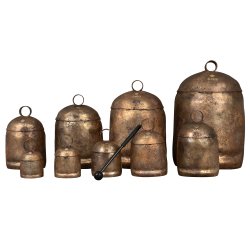 Sela Percussion SEHB7A H�ndlavet Harmony Noah Bell Traditionel Klokke 10cm inkl. gummi k�lle